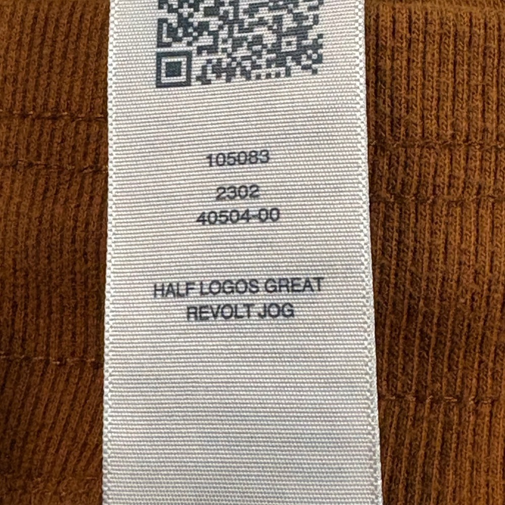 True Religion Revolt Joggers Mens Medium Burnt Orange Rust Buddha Half Logo - Picture 5 of 12